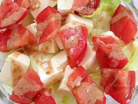 トマトと豆腐のサラダ☆